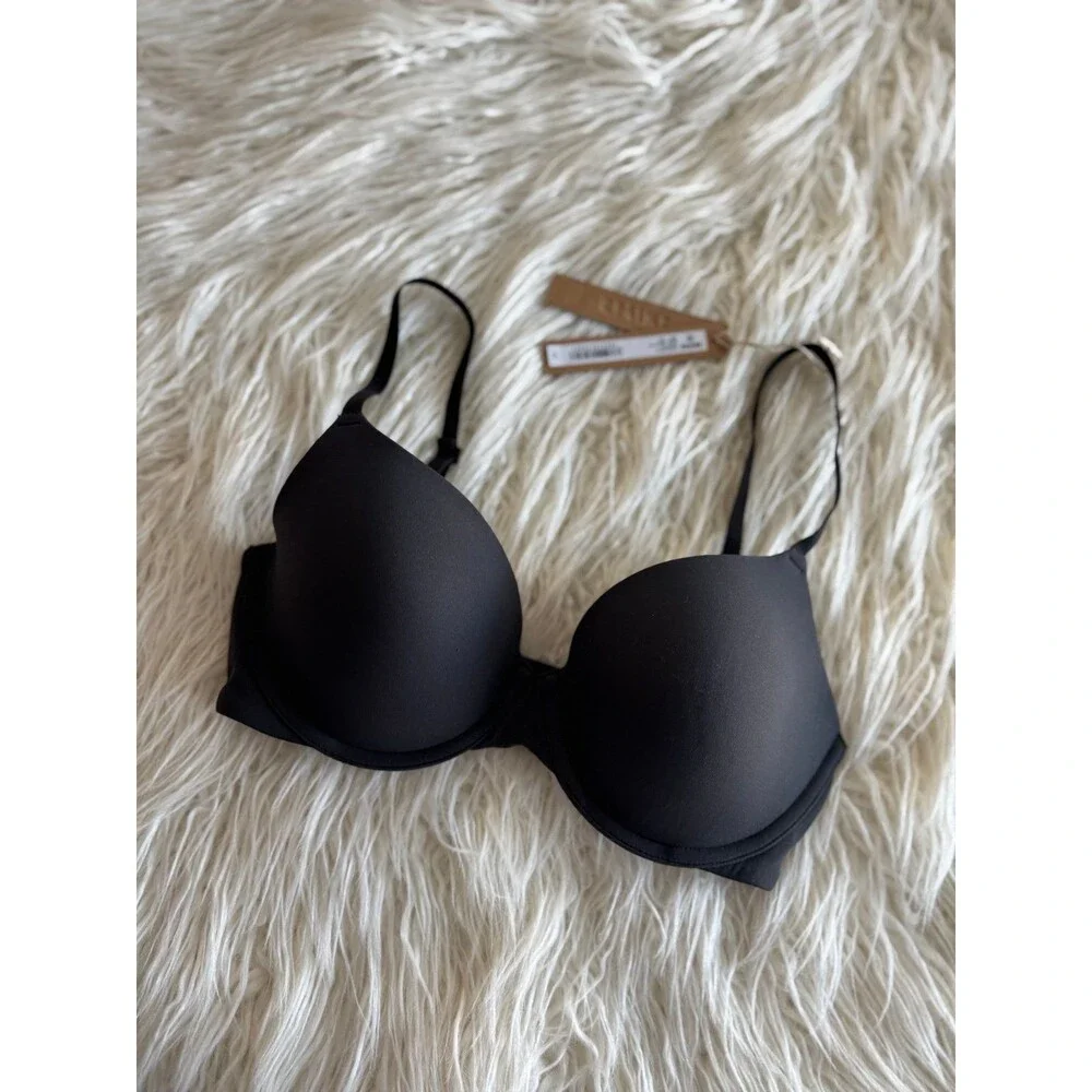 Skims Fits Everybody T-shirt Bra Onyx Size 32D - Picture 4 of 7